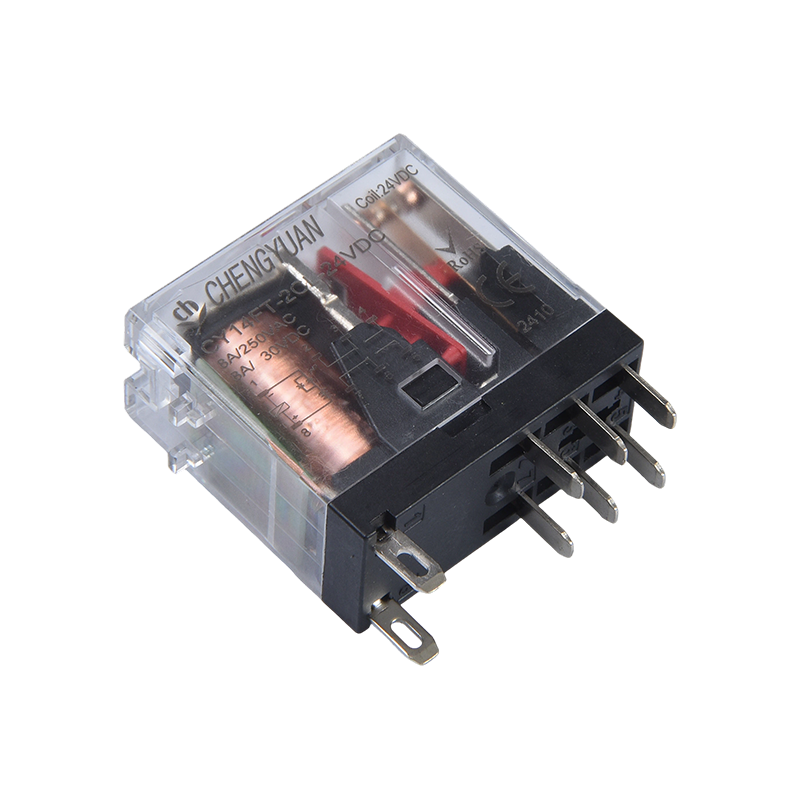 Releu CY14FT-2CL, releu DPDT, releu picior lat 14F, releu de putere 8A 5PIN.