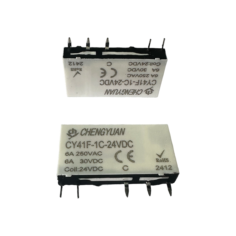 Releu CY41F, Releu de putere subțire, Releu 41F, Releu de semnal, Releu mic 5PIN PCB 6A.