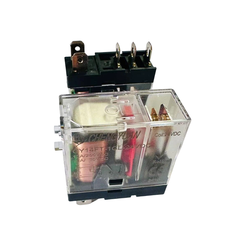 Releu CY14FT-2CL, releu DPDT, releu picior lat 14F, releu de putere 8A 5PIN.