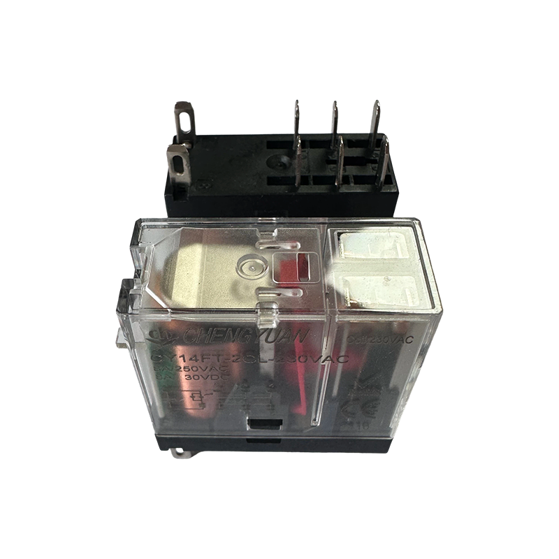 Releu CY14FT-2CL, releu DPDT, releu picior lat 14F, releu de putere 8A 5PIN.