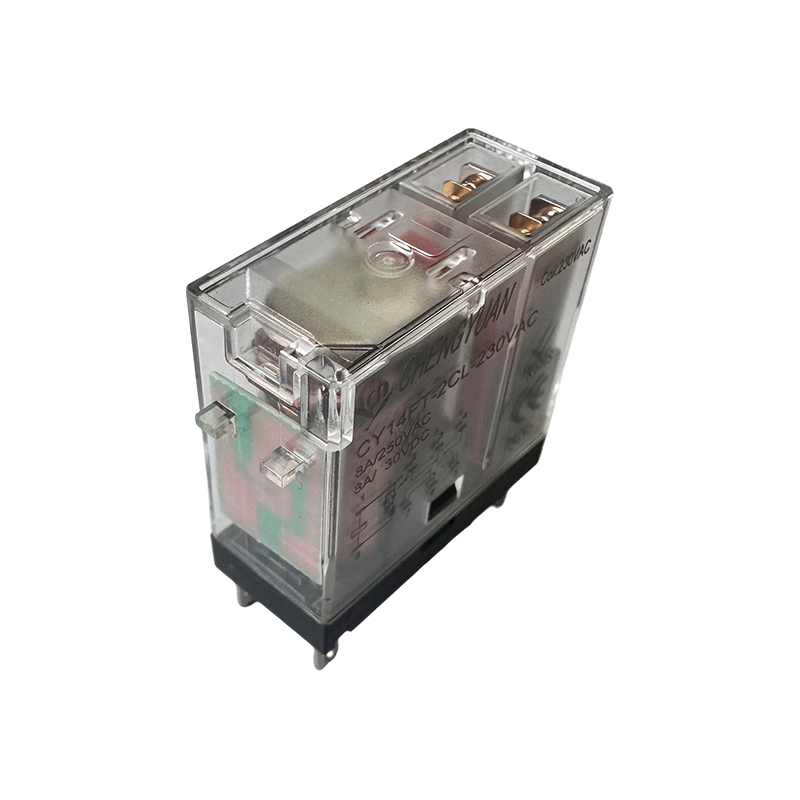 Releu CY14FT-2CL, releu DPDT, releu picior lat 14F, releu de putere 8A 5PIN.