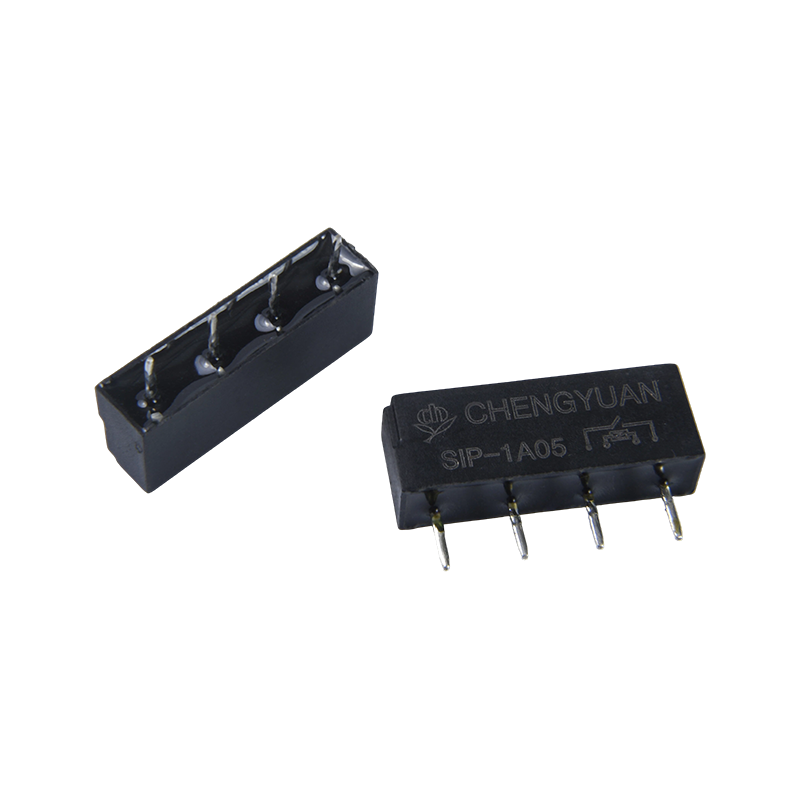 Releu SIP, Releu Reed, SIP-1A05, Releu Reed montat pe PCB,