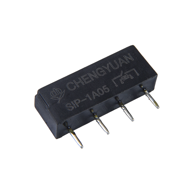 Releu SIP, Releu Reed, SIP-1A05, Releu Reed montat pe PCB,