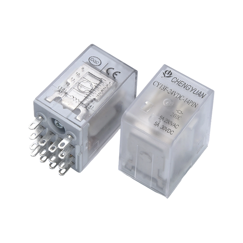 Releu CY13F, releu de putere 4PDT, JQX-13F, releu de putere industrial, 4PDT/4Z, MY4 LY4.14PIN